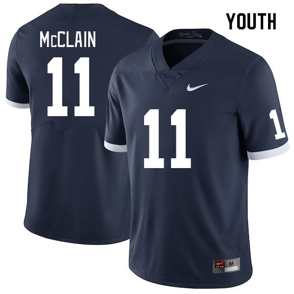 Youth #11 Malik McClain Penn State Nittany Lions College Football Jerseys Stitched Sale-Retro - Click Image to Close